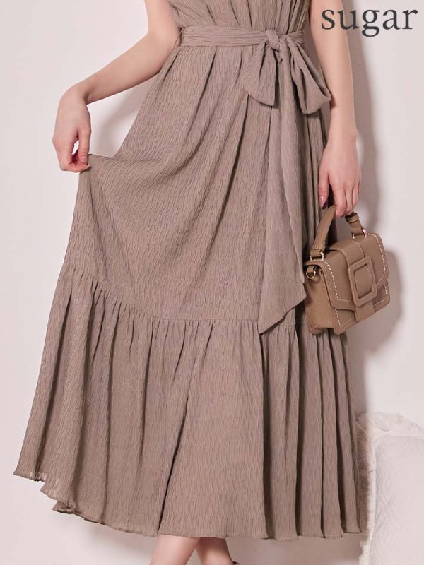 グレージュ　モデル：ゆめ　身長：160cm　着用サイズ：Sサイズ