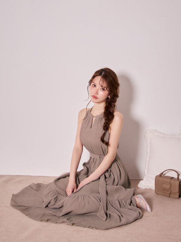 グレージュ　モデル：ゆめ　身長：160cm　着用サイズ：Sサイズ