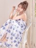 ホワイト×ネイビー　モデル：三上悠亜　身長：159cm　着用サイズ：Sサイズ
