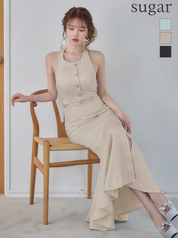 ベージュ　モデル：ゆめ　身長：160cm　着用サイズ：Sサイズ