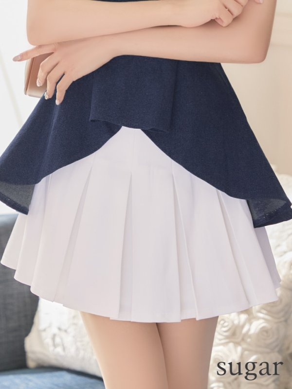ブルー　モデル：明日花キララ　身長：162cm　着用サイズ：Sサイズ