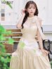 アイボリー　モデル：りな　身長：160cm　着用サイズ：Sサイズ