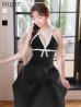 ブラック　モデル：りな　身長：160cm　着用サイズ：Sサイズ