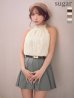 アイボリー×グレー　モデル：三上悠亜　身長：159cm　着用サイズ：Sサイズ