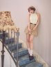 アイボリー×ベージュ　モデル：三上悠亜　身長：159cm　着用サイズ：Sサイズ