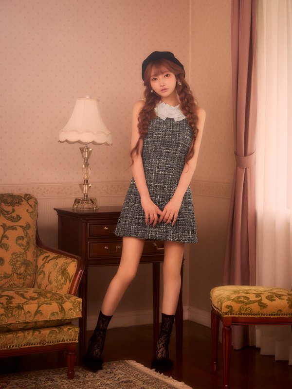 グレー　モデル：まみ　身長：161cm　着用サイズ：Sサイズ