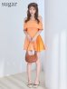 オレンジ　モデル：ゆめ　身長：160cm　着用サイズ：Sサイズ
