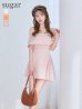 ピンクベージュ　モデル：ゆめ　身長：160cm　着用サイズ：Sサイズ