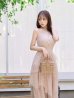 グレージュ　モデル：りな　身長：160cm　着用サイズ：Sサイズ