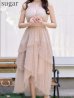 グレージュ　モデル：りな　身長：160cm　着用サイズ：Sサイズ