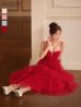 レッド　モデル：りな　身長：160cm　着用サイズ：Sサイズ