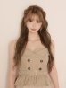 画像9: 【予約商品/9月下旬発送予定】XSサイズあり【DEA./ディア】ぺプラム/ キャミ/ プリーツ/ チュール/ ワンピース/ ミディアムドレス/ キャバドレス long[OF08] (9)