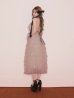 画像1: 【予約商品/9月下旬発送予定】XSサイズあり【DEA./ディア】バイカラー/ シアー/ リボン/ フリル/ ワンピース/ ミディアムドレス/ キャバドレス long[OF08] (1)
