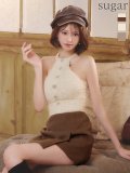 【予約商品/11月中旬発送予定】【DEA./ディア】アメスリ/ フリンジ/ シフォン/ ビジュー/ ボタン/ セットアップ/ フレア/ ミニドレス/ キャバドレス[OF08]