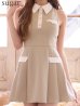 ベージュ　モデル：るりぴ　身長：165cm　着用サイズ：Sサイズ