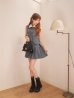 グレー　モデル：雨宮らむ　身長：160cm　着用サイズ：Sサイズ