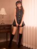 ブラック　モデル：まみ　身長：161cm　着用サイズ：Sサイズ