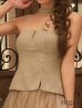 ベージュブラウン　モデル：るりぴ　身長：165cm　着用サイズ：Sサイズ