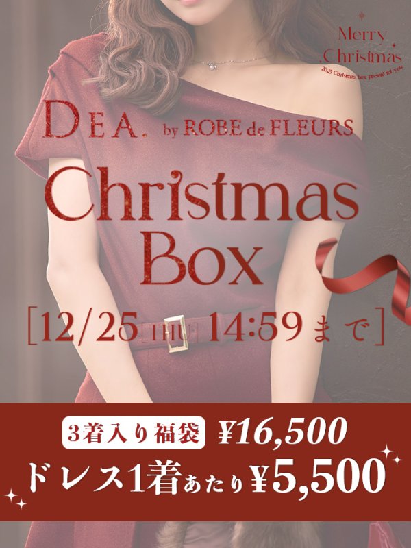 画像1: 【クリスマスボックス】【予約商品/12月25日より順次発送】【1着 5,500円】DEA. by ROBEdeFLEURS ミニドレス３着入りXMAS BOX[OF2]
