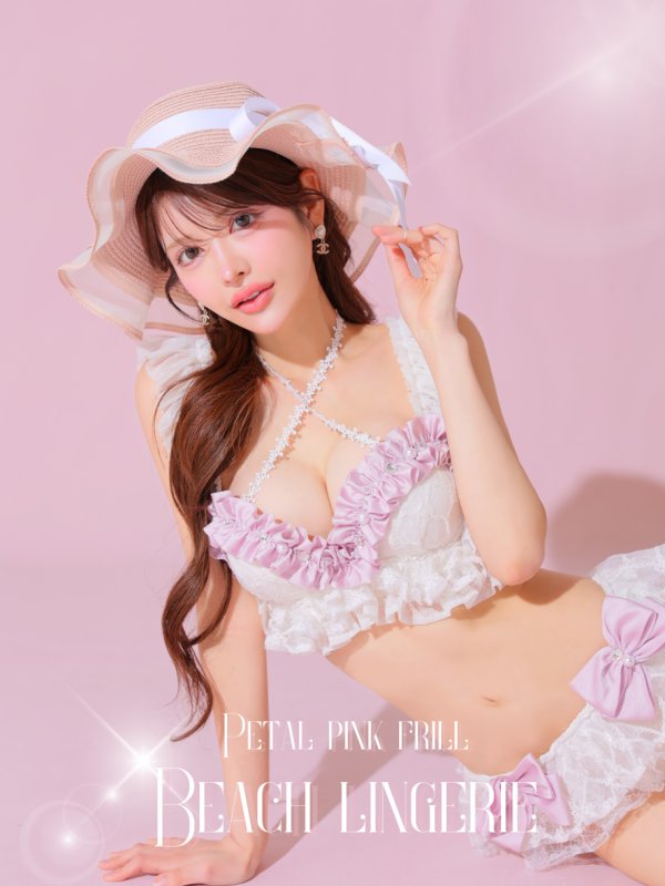 画像1: 【予約商品/6月上旬発送予定】【Deco Lingerie/ デコランジェリー】 Beach Lingerie 21/ 水着/ 2点セット[YMT]
