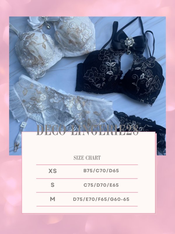 画像24: 【予約商品/2月上旬-2月中旬発送予定】【Deco Lingerie/ デコランジェリー】 Deco Lingerie28/ ランジェリー/ 3点セット[OF05]