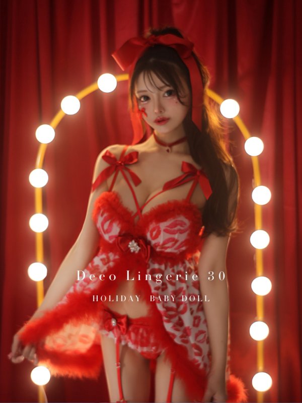画像2: 【Deco Lingerie/ デコランジェリー】 Deco Lingerie 30/ ランジェリー/ 4点セット[OF02C]