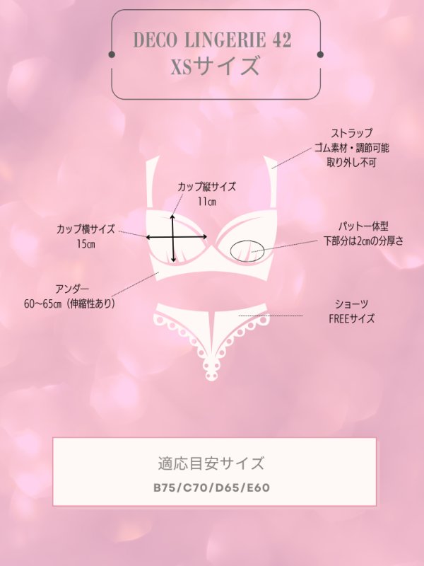 画像14: 【Deco Lingerie/ デコランジェリー】 Deco Lingerie42/ ランジェリー/ 4点セット[OF05]