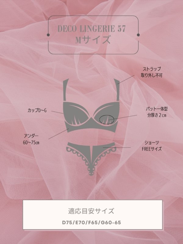 画像25: 【Deco Lingerie/ デコランジェリー】 Deco Lingerie57/ ランジェリー/ 4点セット[OF02C]