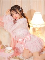 【Deco Lingerie/ デコランジェリー】 Pink Ribbon Robe/ ガウン [OF02C]