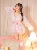 画像2: 【Deco Lingerie/ デコランジェリー】 Pink Ribbon Robe/ ガウン [OF02C] (2)