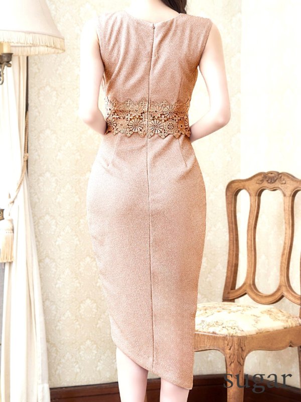 シャンパン モデル:ゆりお 身長:165cm 着用サイズ:8号(Sサイズ)