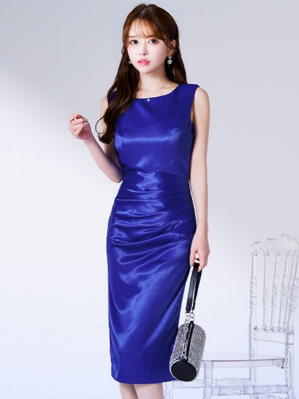 ダークブルー モデル:ゆめ 身長:160cm 着用サイズ:8号(Sサイズ)