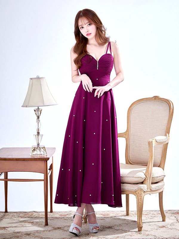 バーガンディ モデル：ゆめ　身長：160cm　着用サイズ：Sサイズ