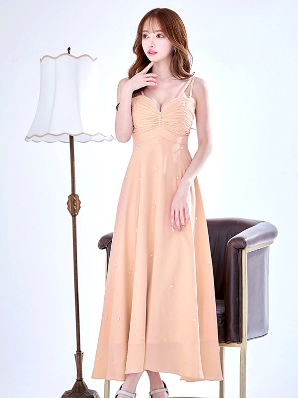 ライトベージュ モデル：ゆめ　身長：160cm　着用サイズ：Sサイズ