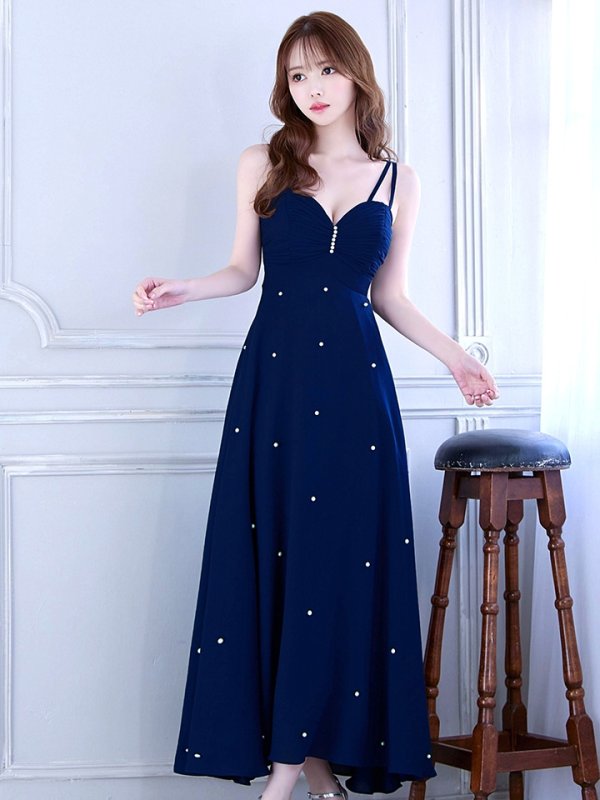 ネイビー モデル：ゆめ　身長：160cm　着用サイズ：8号(Sサイズ)