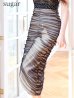 ブラックベージュ　モデル：真優川咲　身長：158cm　着用サイズ：8号(Sサイズ)