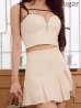アイボリー モデル：星羽　身長：161cm　着用サイズ：Sサイズ