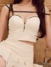 アイボリー モデル：星羽　身長：161cm　着用サイズ：Sサイズ