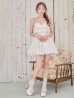 ホワイト　モデル：りな　身長：160cm　着用サイズ：Sサイズ