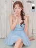 ブルー　モデル：りな　身長：160cm　着用サイズ：Sサイズ