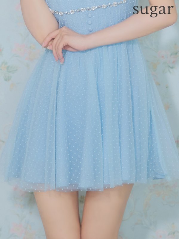 ブルー モデル：三上悠亜　身長：159cm　着用サイズ：Sサイズ