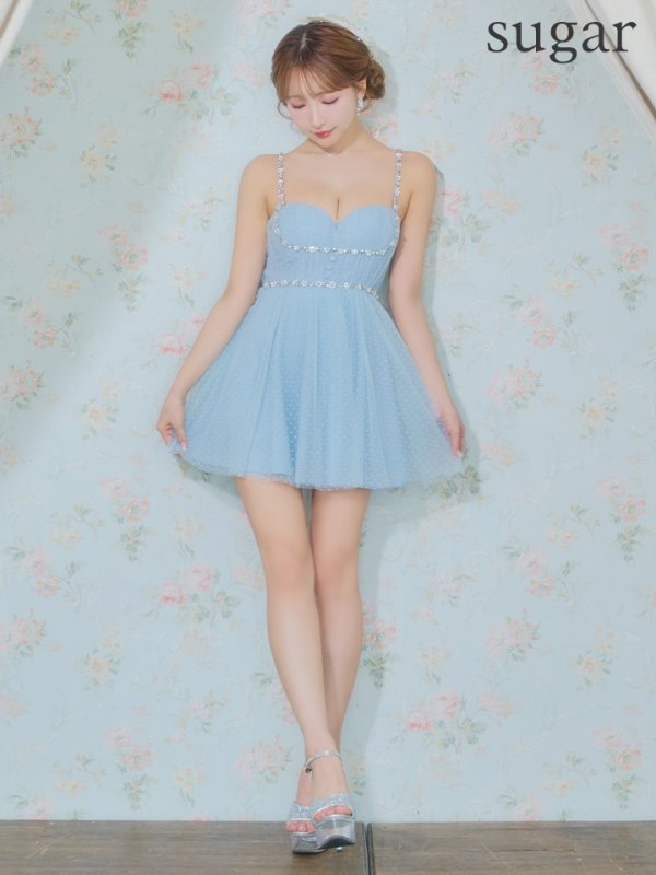 ブルー モデル：三上悠亜　身長：159cm　着用サイズ：Sサイズ