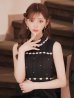 ブラック モデル：明日花キララ　身長：162cm 着用サイズ：Sサイズ