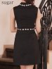 ブラック モデル：明日花キララ　身長：162cm 着用サイズ：Sサイズ