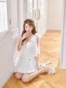 ホワイト　モデル：まりん　身長：164cm　着用サイズ：Sサイズ