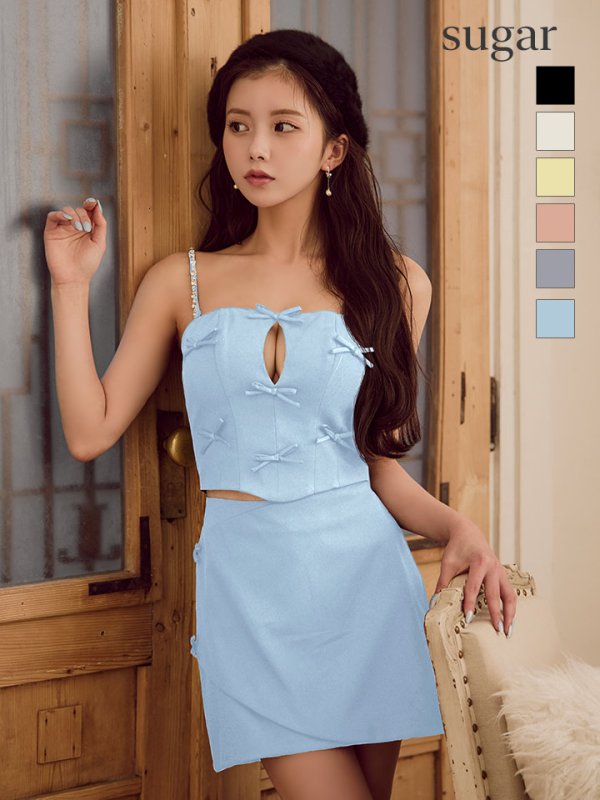 ブルー モデル：せいは　身長：161cm　着用サイズ：Sサイズ