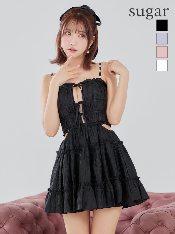 ブラック モデル：三上悠亜　身長：159cm　着用サイズ：Sサイズ