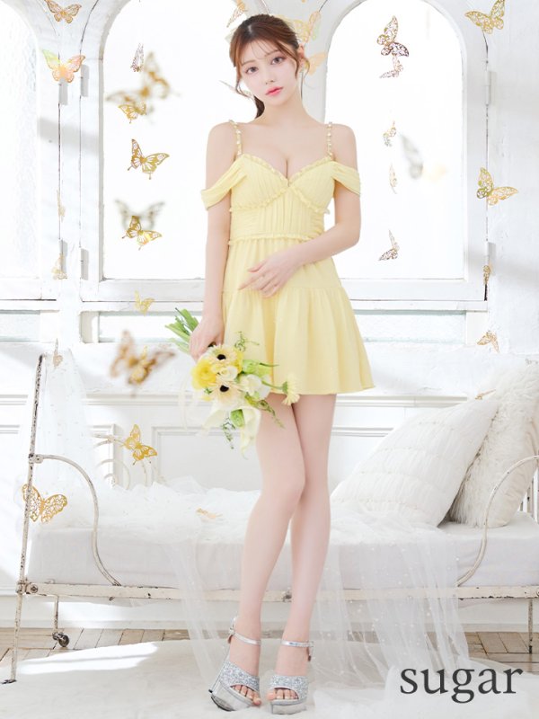 イエロー モデル:ももか 身長:156cm 着用サイズ:Sサイズ