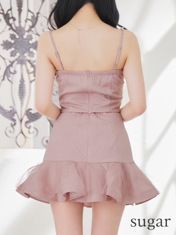 ピンク モデル:カルア 身長:156cm 着用サイズ:Sサイズ