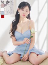 XSサイズあり【ROBE de FLEURS/ローブドフルール】シンプル/ ビジュー/ ラメニット/ フリル/ チュール/ フレア/ ミニドレス/ キャバドレス[OF2]